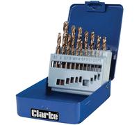 Clarke Clarke CHT383 19 piece Cobalt Steel Drill Bit Set (1-10mm)