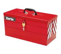 Clarke 1801641 Cht641 199 Piece Diy Tool Kit With Cantilever Tool Box
