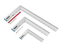 Clarke 1801724 Cht724 3 Piece Try Square Set