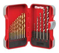 Clarke 1801765 Cht765 17 Piece Combination Drill Bit Set