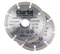 Clarke 2 piece 125mm Diamond Blade set