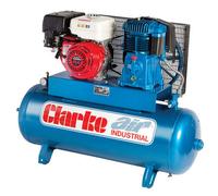 Clarke 2090737 Sp27Ec150 150Ltr Petrol Stationary Air Compressor With Electric Start