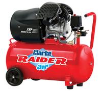 Clarke Clarke Raider 15/550 14.5cfm 50 Litre 3HP V-Twin Air Compressor (230V)