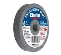 Clarke 6" (150mm) Fine 120 Grit Grinding Wheel 150mm x 16, 12.7mm Bore