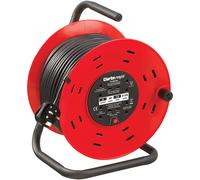 Clarke 6155328 Ccr50 4 Socket 50M Cable Reel With Thermal Cut Out (230V)