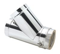 Clarke 6911255 6 Stainless Steel Twin Wall Flue 45 Tee