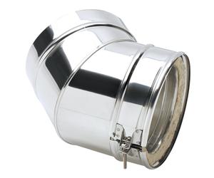 Clarke 6911258 6 Stainless Steel Twin Wall Flue 45 Elbow