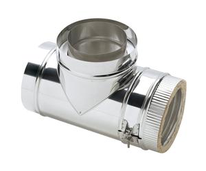 Clarke 6911263 6 Stainless Steel Twin Wall Flue 90 Tee (N)
