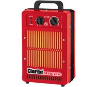 Clarke Devil 2850 2.8kW Electric Fan Heater, Portable Workshop & Garage Heater with Dual Heat Settings & Tip-Over Protection, 230V