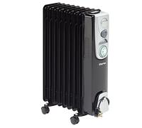 Clarke 6934009 Br9/200 2Kw 9 Fin Black Oil Filled Radiator