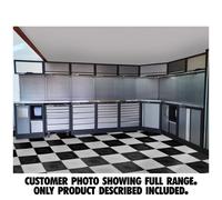 Clarke Clarke COMBGSM04 Modular Storage System 14 Piece Package Wooden Worktops