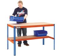 Clarke 7637870 Cwb300Ls Heavy Duty Workbench With Shelf