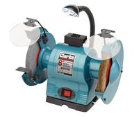 CLARKE 8" BENCH GRINDER WITH LAMP & WIRE WHEEL CBG8370LW