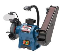 Clarke CBG6SC 6 Bench Grinder with Sanding Belt & Lamp (250W)"