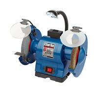 Clarke CBG8370LW 200mm Bench Grinder with Lamp & Wire Wheel (230V)