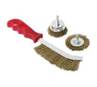 Clarke 1801561 Cht561 3 Piece Wire Brush Set (Including Hand Brush)