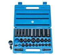 Clarke CIS9/32 32 Piece Heavy Duty 3/8" & 1/2" Impact Socket Set Metric/AF