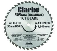 Clarke Clarke 505mm TCT Circular Saw Blade for CLS505