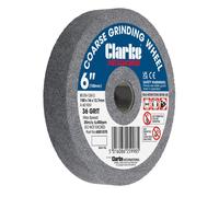 Clarke Clarke 6" (150mm) Coarse 36 Grit Grinding Wheel 150mm x 16mm, 12.7mm Bore
