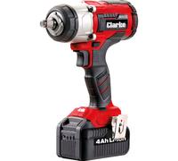 Clarke CIR184LIP 18V 400Nm 1/2 Drive Impact Wrench With 2 x 4Ah Batteries & Charger"