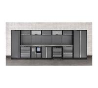Clarke Clarke COMBGSM01 Modular Storage System 25 Piece Package Stainless Steel Worktops
