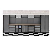 Clarke Clarke COMBGSM01 Modular Storage System 25 Piece Package Wooden Worktops