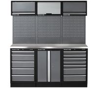 Clarke Clarke COMBGSM04 Modular Storage System 14 Piece Package Stainless Steel Worktops