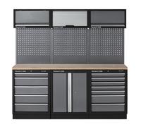 Clarke Clarke COMBGSM04 Modular Storage System 14 Piece Package Wooden Worktops