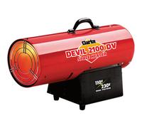 Clarke Clarke DEVIL2100DV 50kW Dual Voltage Propane Gas Fired Space Heater (110V/230V)