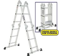 Clarke Clarke FPL3 10-in-1 Multi Function Aluminium Ladder