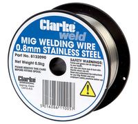 Clarke Clarke MIG Stainless Steel Welding Wire 0.8mm - 0.5kg
