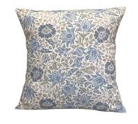Clarke & Clarke William Morris Mallow Fabric 40 x 40 cm Denim Blue Grey Cushion Cover