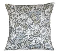 Clarke & Clarke William Morris Mallow Fabric Cushion Cover, Slate Dove, 40cm x 40cm