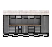 Clarke COMBGSM01 Modular Storage System 25 Piece Package Wooden Worktops