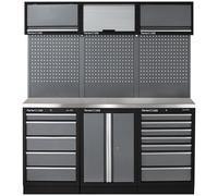 Clarke COMBGSM04 Modular Storage System 14 Piece Package Stainless Steel Worktops