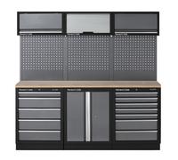 Clarke COMBGSM04 Modular Storage System 14 Piece Package Wooden Worktops