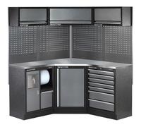 Clarke COMBGSM05 Modular Corner Storage System 19 Piece Package Stainless Steel Worktops