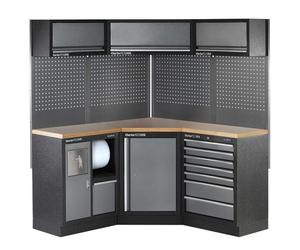 Clarke COMBGSM05 Modular Corner Storage System 19 Piece Package Wooden Worktops