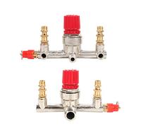 Clarke Compressor Pa Double Outlet Tube Alloy Air Compressor Switch Pressure Regulator Valve Fit Part