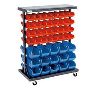 Clarke CSR94 Mobile Double Sided Storage Bin Rack