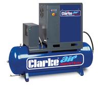 Clarke CXR15RD 53cfm 270 Litre 15HP Industrial Screw Compressor with Air Receiver & Dryer (400V)