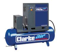Clarke CXR20RD 65.3cfm 500 Litre 20HP Industrial Screw Compressor with Air Receiver & Dryer (400V)