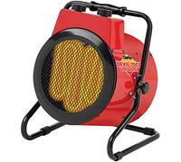 Clarke Devil 7003 3kW Industrial Electric Fan Heater, Adjustable Thermostat, Overheat Protection, Heavy-Duty Steel Design for Workshops, Garages & Factories (230V)