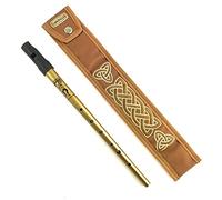 Clarke Gold Sweetone C whistle & Dannan Brown Vegan leather Pouch