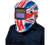 Clarke GWH7 Arc Activated Grinding/Welding Headshield Union Flag Design - 6000709