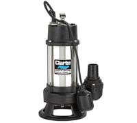 Clarke HSEC1400A - 1400W (1HP) Heavy Duty Submersible Cutter Pump - 7230243