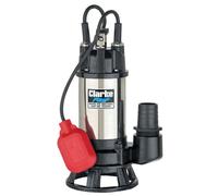 Clarke HSEC650A 2" 665W 290Lpm 9.5m Head Industrial Submersible Dirty Water Cutter Pump with Float Switch (230V)