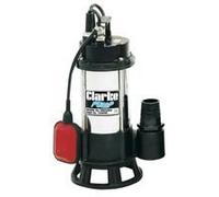 Clarke HSEC650A 2" 665W Industrial Submersible Dirty Water Cutter Pump with Float Switch, 290L/min Max Flow, 9.5m Head, Sewage & Debris Handling (230V)