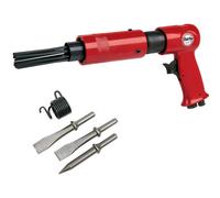Clarke International Clarke Cat84 Pistol Grip Needle Scaler & Hammer Kit - Includes 3 Chisels