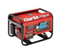 Clarke International Clarke Pg3800A Euro5 3Kva 230V Open Frame Petrol Generator